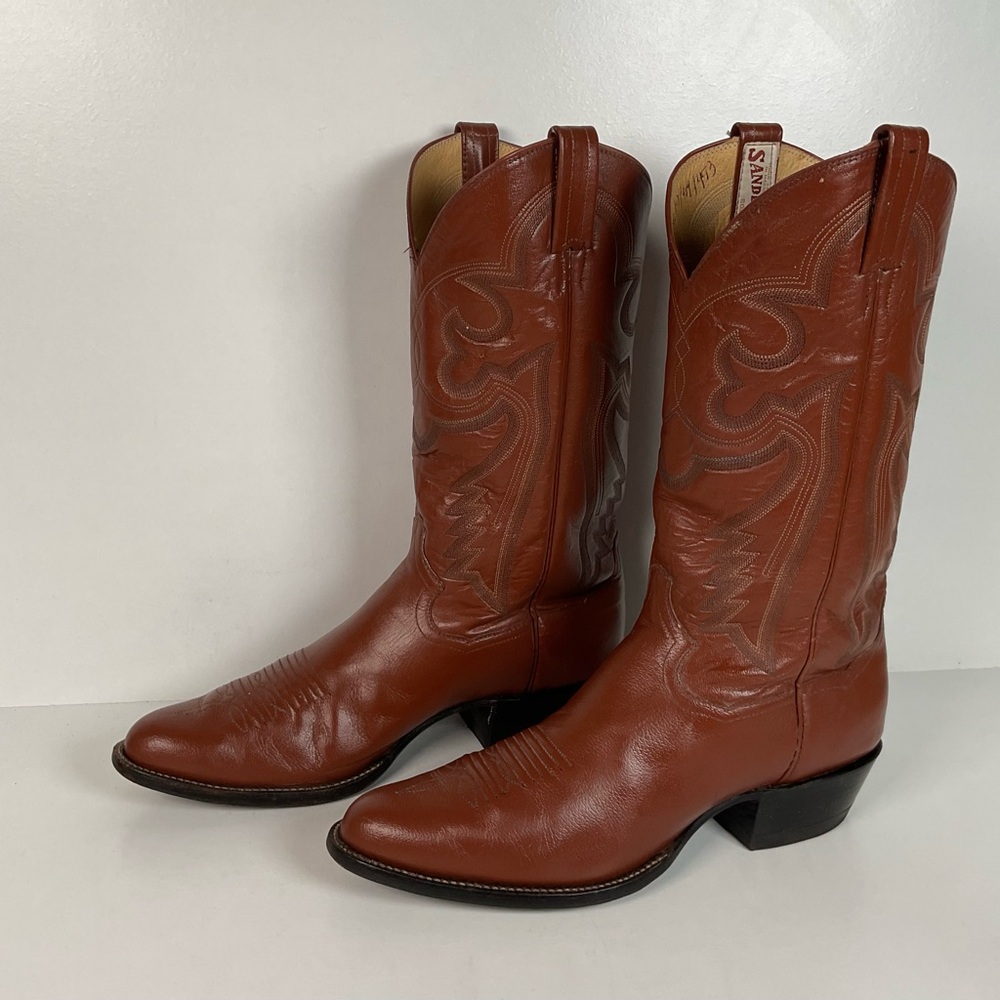 Vintage Sanders Cowboy Boots | Narrow | Brown | Men’s 11 B